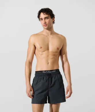 Boardshorts met dubbele tailleband