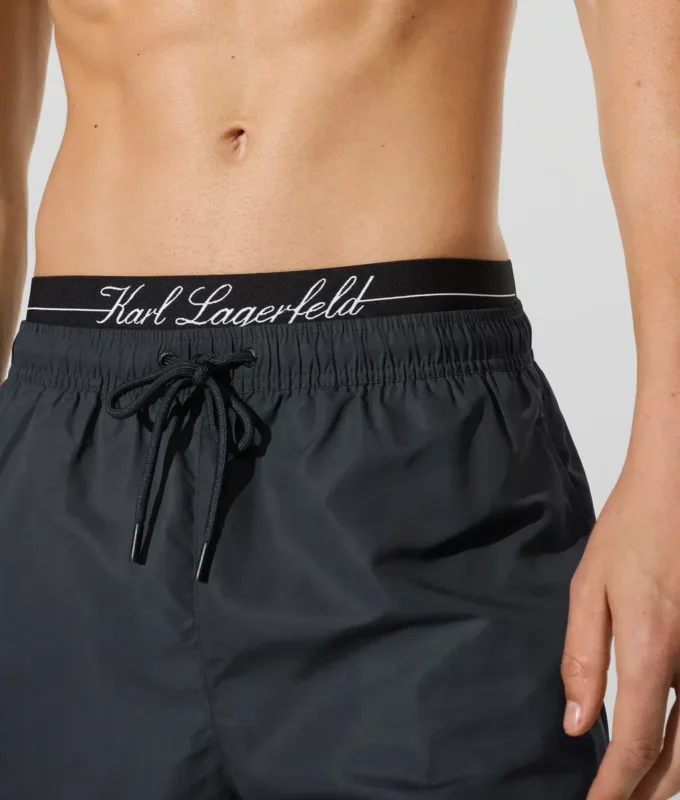 Boardshorts met dubbele tailleband