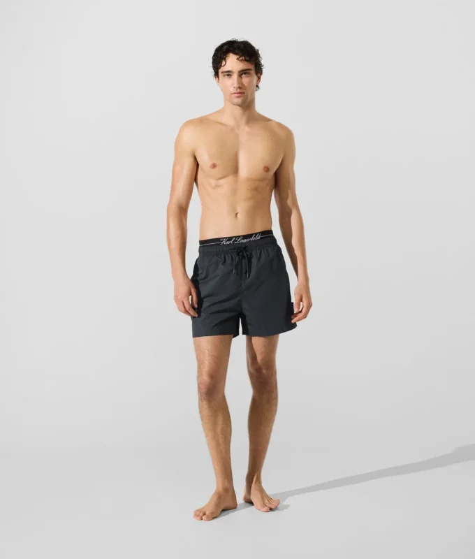 Boardshorts met dubbele tailleband