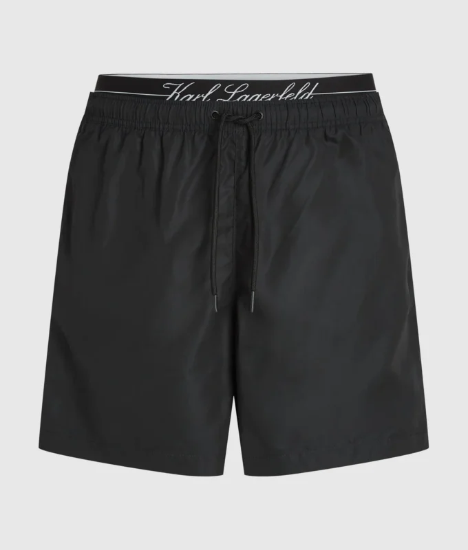 Boardshorts met dubbele tailleband