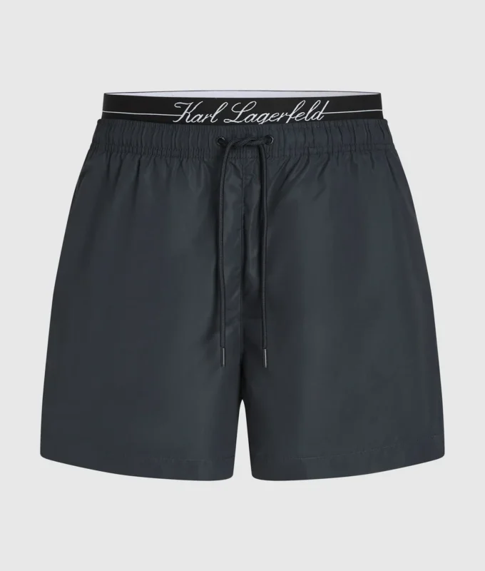 Boardshorts met dubbele tailleband