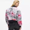 Bomberjack met all-over verfprint