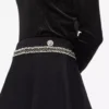 Bouclé-detail gebreide rok