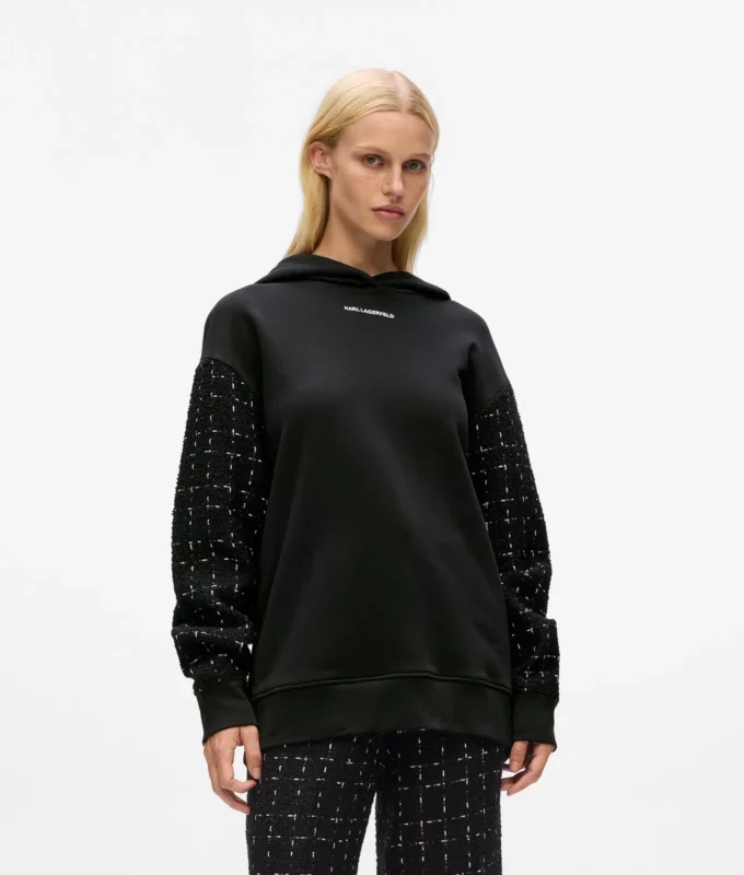 Bouclé hoodie