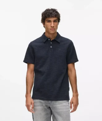 Bouclé poloshirt