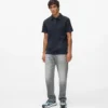 Bouclé poloshirt