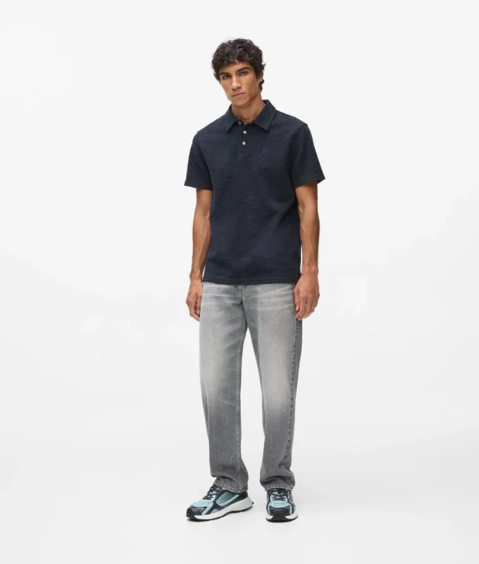 Bouclé poloshirt