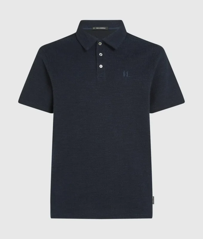 Bouclé poloshirt