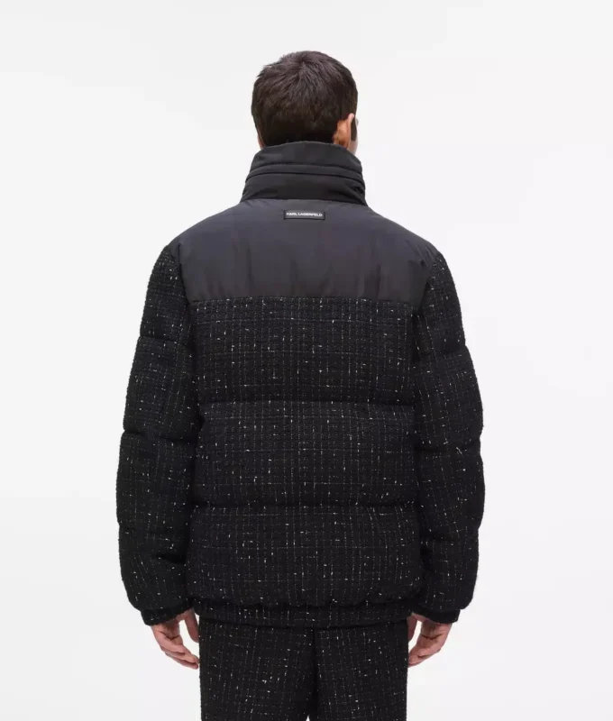 Bouclé pufferjas