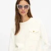 Bouclé sweatshirt