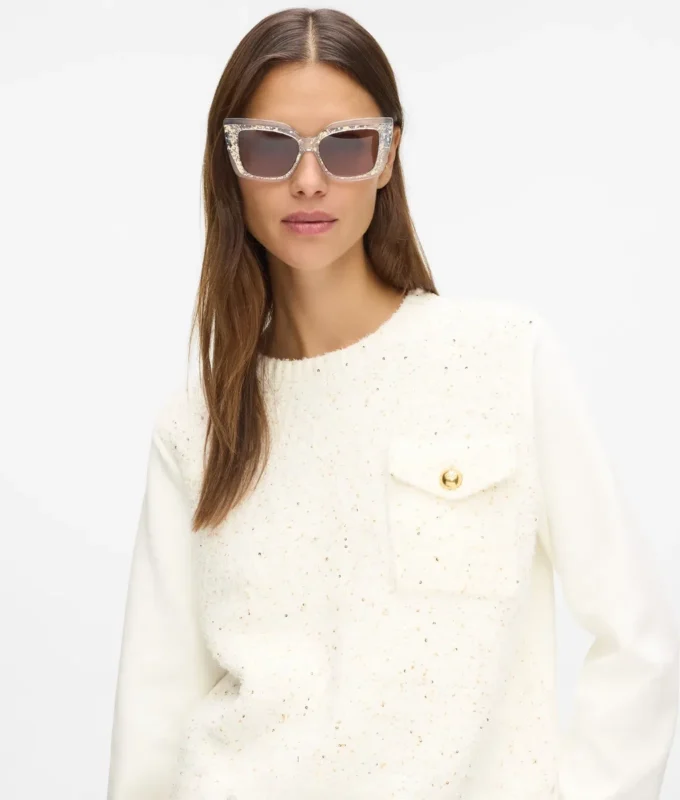 Bouclé sweatshirt