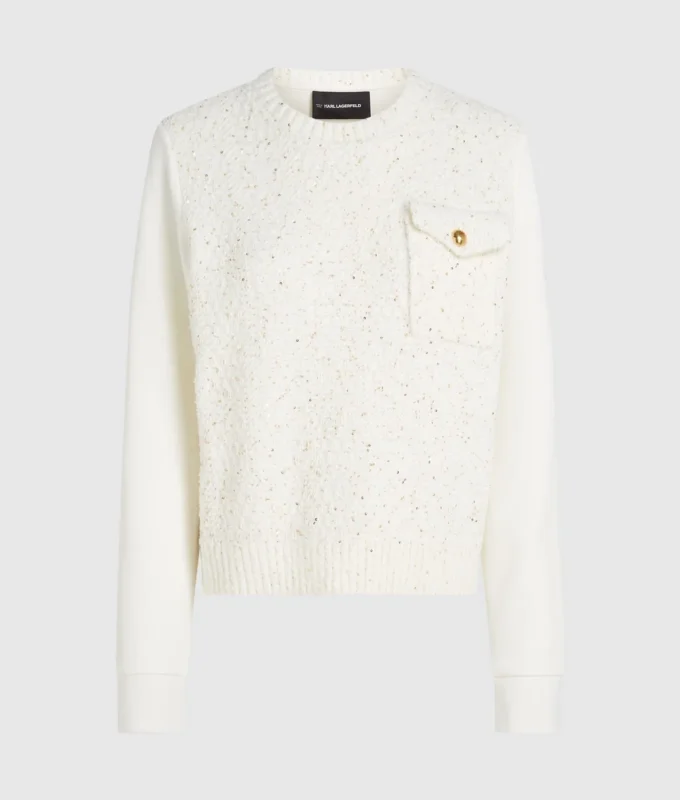 Bouclé sweatshirt