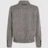 Bouclé tweed jasje met ritssluiting