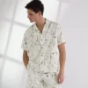 BOWLINGSHIRT MET ALL-OVER-PRINT
