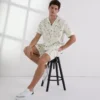 BOWLINGSHIRT MET ALL-OVER-PRINT