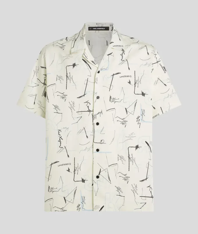BOWLINGSHIRT MET ALL-OVER-PRINT