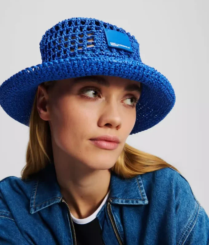 Box Logo geweven bucket hat