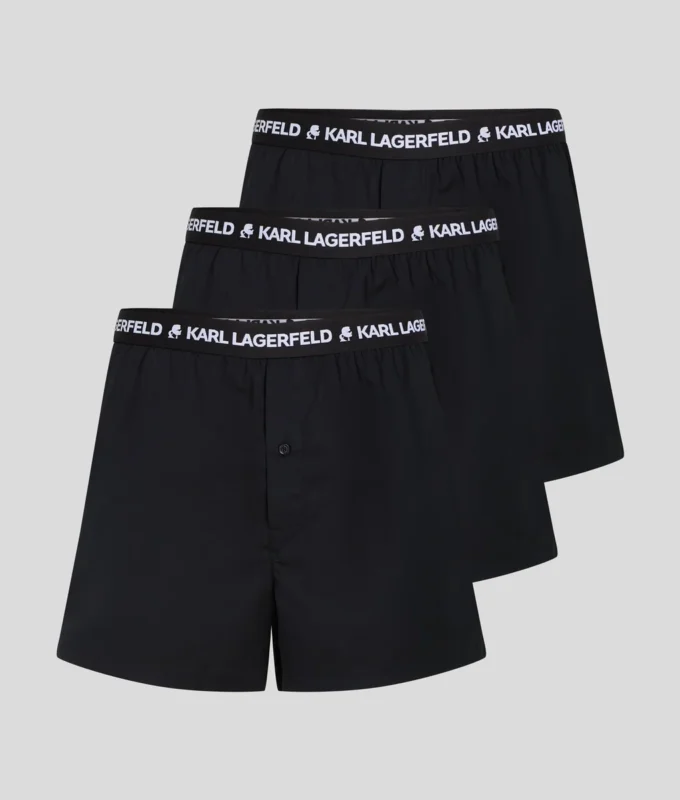 BOXERSHORTS MET GEWEVEN LOGO – 3-PACK