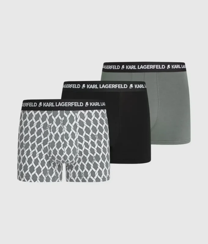 Boxershorts met knoopprint – 3-pack