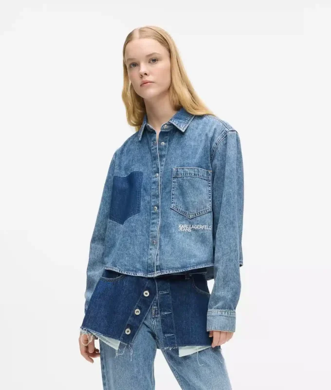 Boxy denim shirt