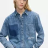 Boxy denim shirt