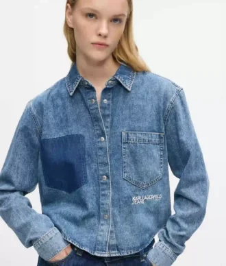Boxy denim shirt