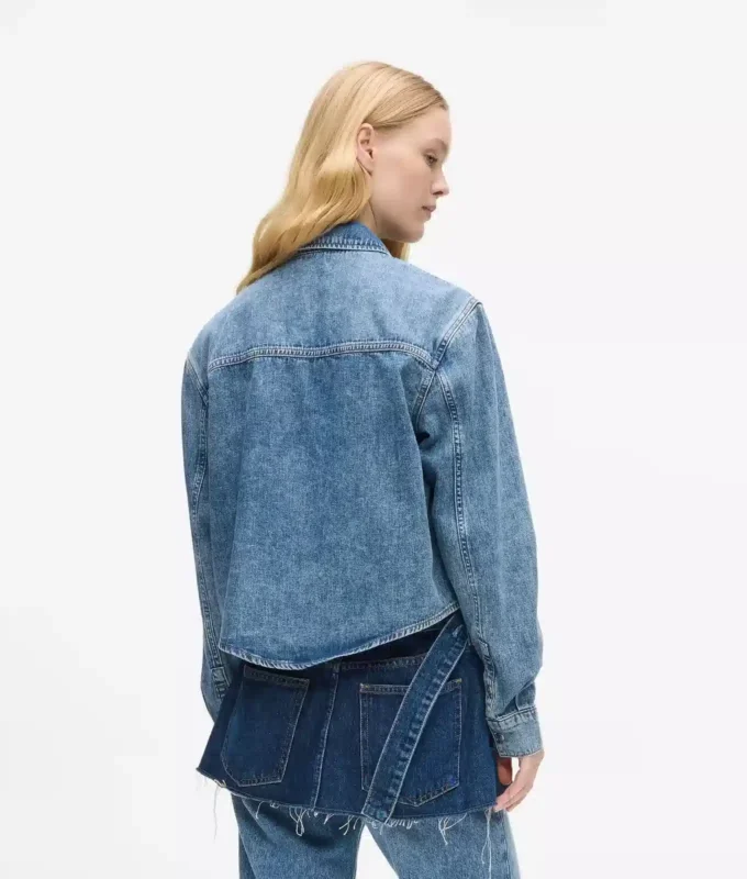 Boxy denim shirt