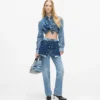Boxy denim shirt