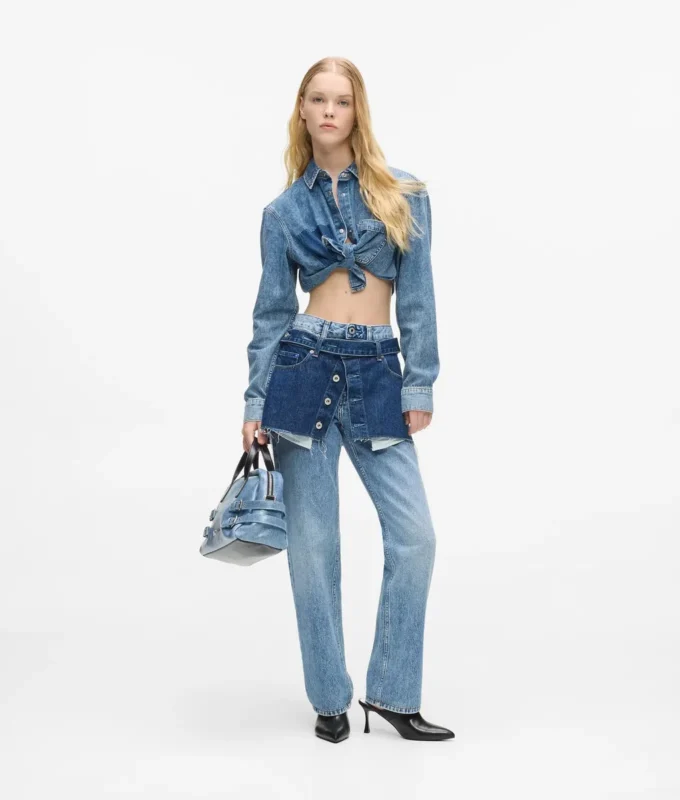 Boxy denim shirt