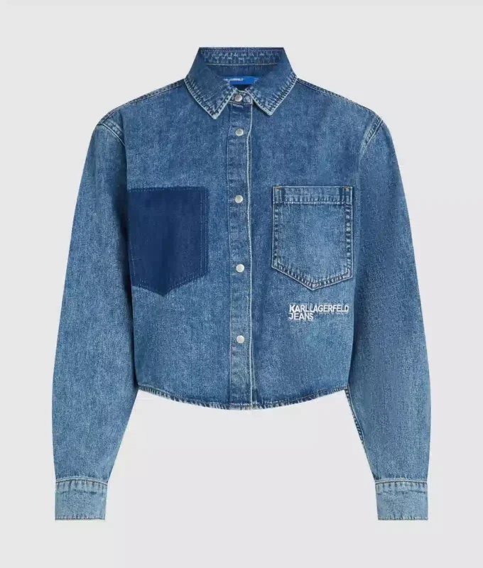 Boxy denim shirt