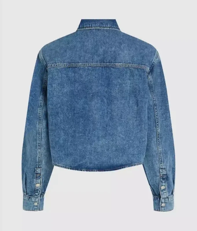 Boxy denim shirt