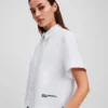 BOXY SHIRT MET KORTE MOUWEN