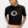 Boxy T-shirt met eclipslogo