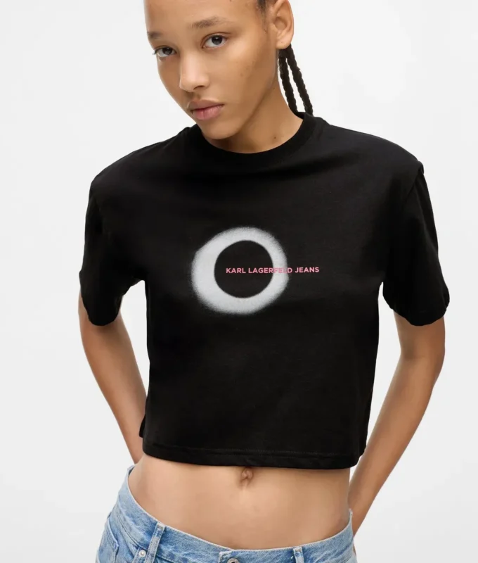 Boxy T-shirt met eclipslogo