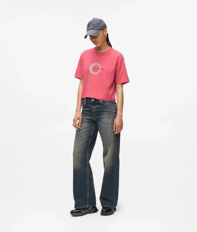 Boxy T-shirt met eclipslogo