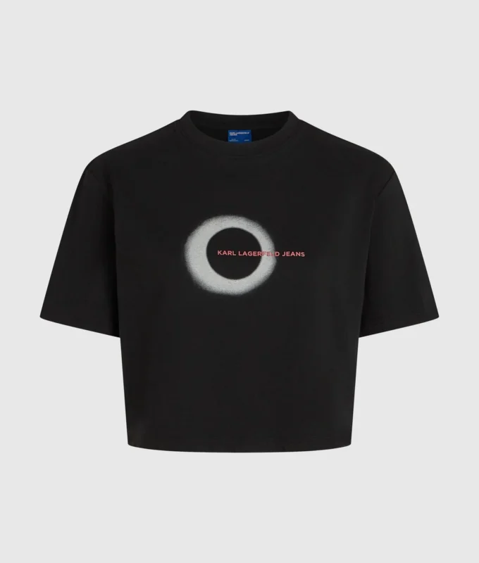 Boxy T-shirt met eclipslogo