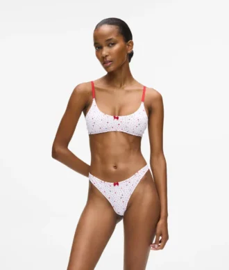 Bralette met hartjesprint