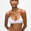 Bralette met hartjesprint