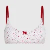 Bralette met hartjesprint