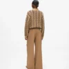 Brede broek van wolmix