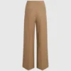 Brede broek van wolmix