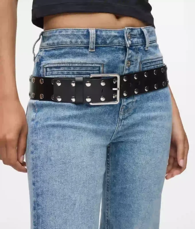 Brede riem met studs