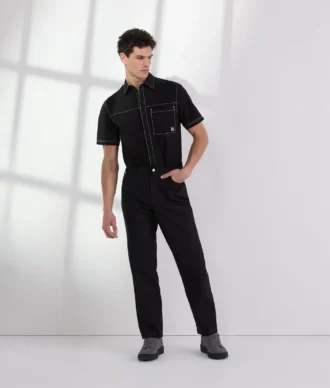 BROEK MET CONTRASTSTIKKING