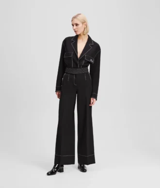 BROEK MET CONTRASTSTIKKING