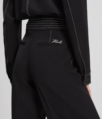 BROEK MET CONTRASTSTIKKING