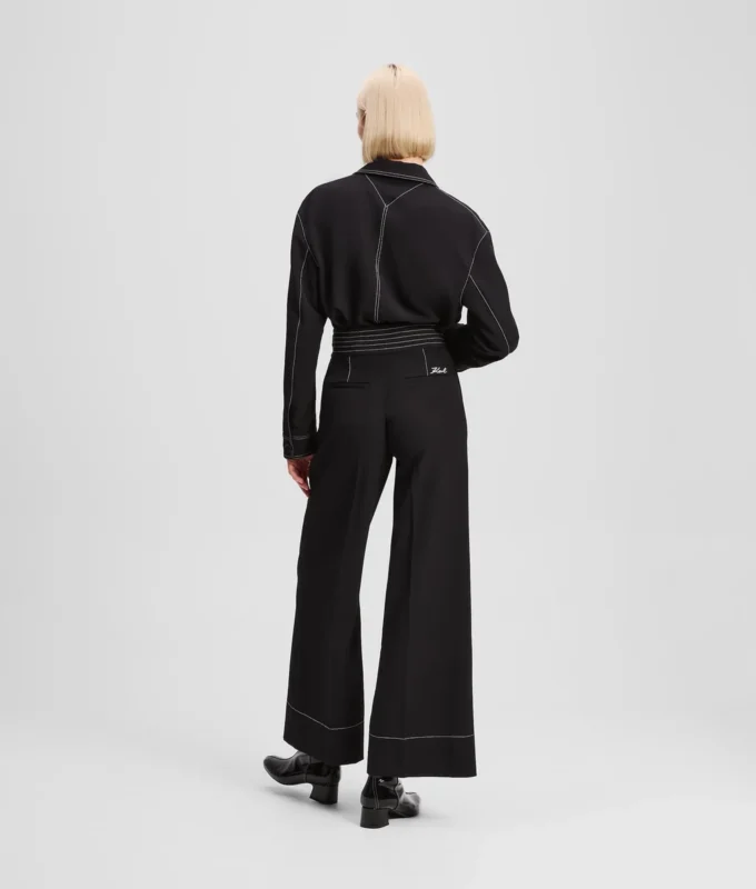 BROEK MET CONTRASTSTIKKING