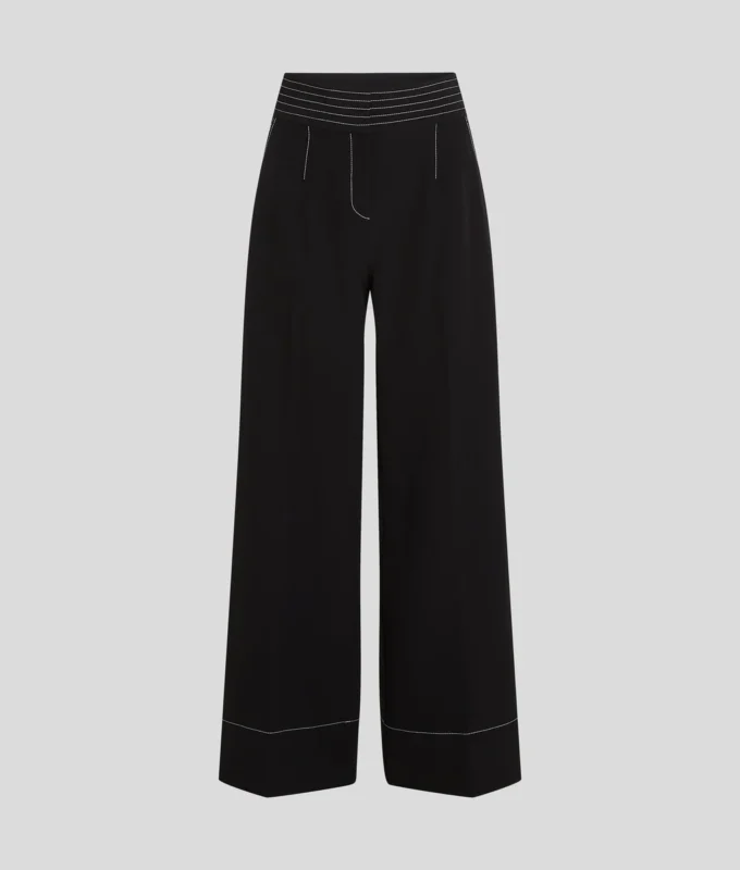 BROEK MET CONTRASTSTIKKING