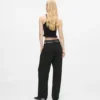 Broek met dubbele tailleband