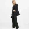 Broek met dubbele tailleband