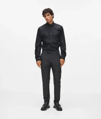 Broek met satijnen details